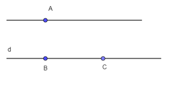 Cho ba điểm phân biệt không thẳng hàng (ảnh 1)