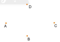 Cho bốn điểm A, B, C, D như hình vẽ bên. Có bao nhiêu tia được tạo thành (ảnh 1)