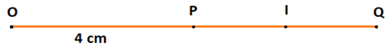 Trên tia Ox lấy hai điểm P và Q sao cho OP = 4 cm, OQ = 8 cm (ảnh 1)