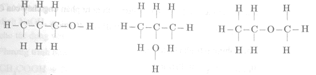 Viết công thức cấu tạo của các chất có công thức phân tử sau: C3H8O, C4H10, C2H5Br. (ảnh 1)