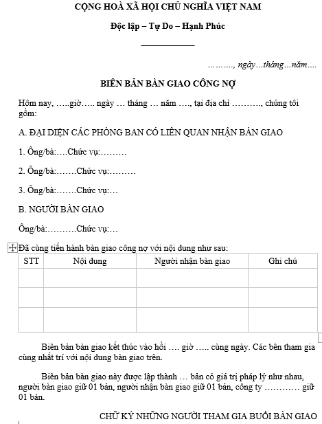 Hướng dẫn cách điền Mẫu biên bản xác nhận công nợ file Word mới nhất [Năm 2023] (ảnh 1)