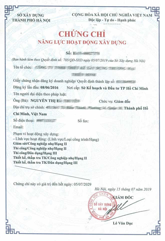 Điều kiên cấp Chứng Chỉ Năng Lực Xây Dựng Hạng III Mới nhất [Năm 2023] (ảnh 1)