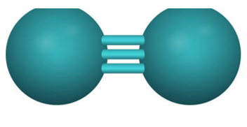 Công thức Lewis của N2 (nitrogen) theo chương trình mới (ảnh 1)