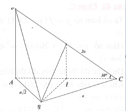 cho hình chóp s abc có cạnh bên sa vuông góc với đáy ab a 2 bc a sc 2a và sca 30 tính bán kính r của mặt cầu ngoại tiếp tứ diện s abc (ảnh 1)