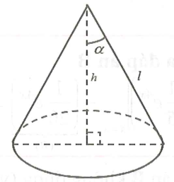 Cho hình nón tròn xoay có đường cao góc ở đỉnh Độ dài đường sinh của hình nón là (ảnh 1)