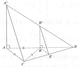 Cho tam giác đều ABC cạnh a, dựng về cùng một phía của mặt phẳng (ABC) các tia Ax, By vuông góc với mặt phẳng (ABC) . Lấy các điểm (ảnh 1)