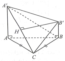 Cho tam giác đều ABC cạnh a, dựng về cùng một phía của mặt phẳng (ABC) các tia Ax, By vuông góc với mặt phẳng (ABC) . Lấy các điểm (ảnh 1)