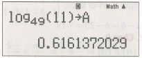 Cho a = log 49 của 11 và b = log 2 cảu 7, thì (ảnh 1)