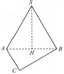 Cho hình chóp S.ABC có đáy là tam giác cân tại A, AB = AC = a. Tam giác SAB là tam giác đều và nằm trong mặt phẳng vuông góc với mặt đáy (ảnh 1)