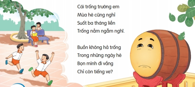 Giải Tiếng Việt lớp 2 Tập 1 Bài 11: Cái trống trường em – Kết nối tri thức (ảnh 1)