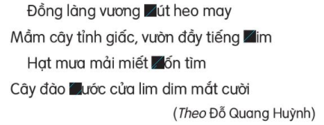 Giải Tiếng Việt lớp 2 Tập 2 Bài 14: Cỏ non cười rồi – Kết nối tri thức (ảnh 1)