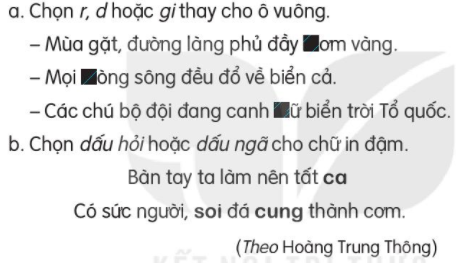 Giải Tiếng Việt lớp 2 Tập 2 Bài 30: Cánh đồng quê em – Kết nối tri thức (ảnh 1)