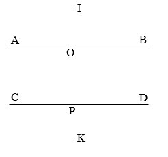Viết tiếp vào chỗ chấm :  a. Đường thẳng IK vuông góc với  đường thẳng và đường thẳng (ảnh 1)