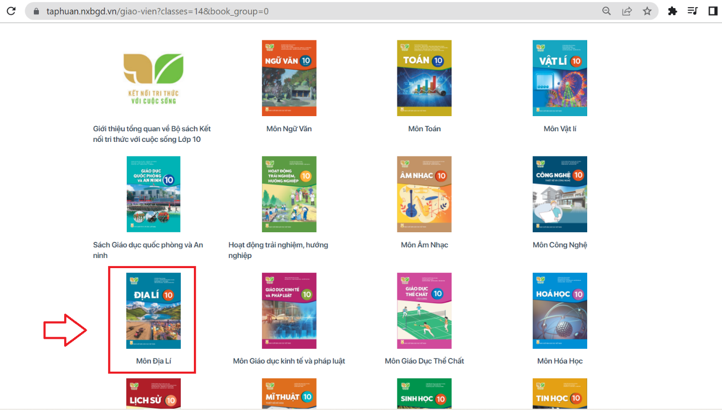 Xem trực tuyến và tải PDF sách Địa lí lớp 10 Kết nối tri thức với cuộc sống (ảnh 1)