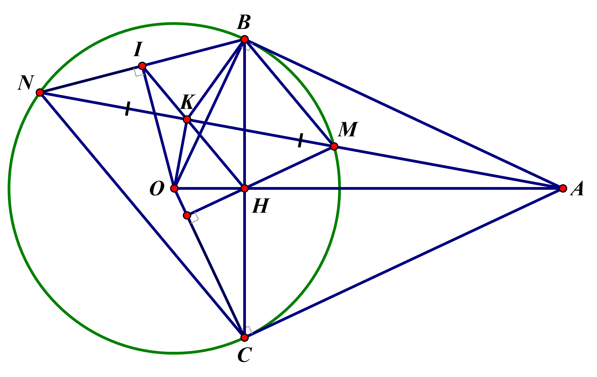 Cho đường tròn (O) và một điểm A nằm ngoài đường tròn (O). (ảnh 1)