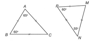 TOP 20 câu Trắc nghiệm Hai tam giác bằng nhau. Trường hợp bằng nhau thứ nhất của tam giác - Toán 7 Kết nối tri thức (ảnh 1)