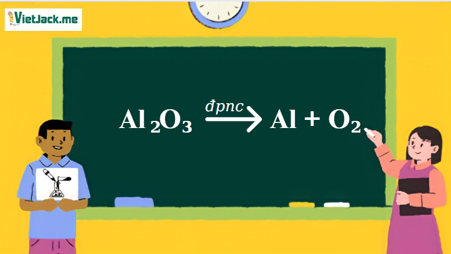 Al2O3 điện phân nóng chảy → Al + O2 | Al2O3 ra Al (ảnh 1)