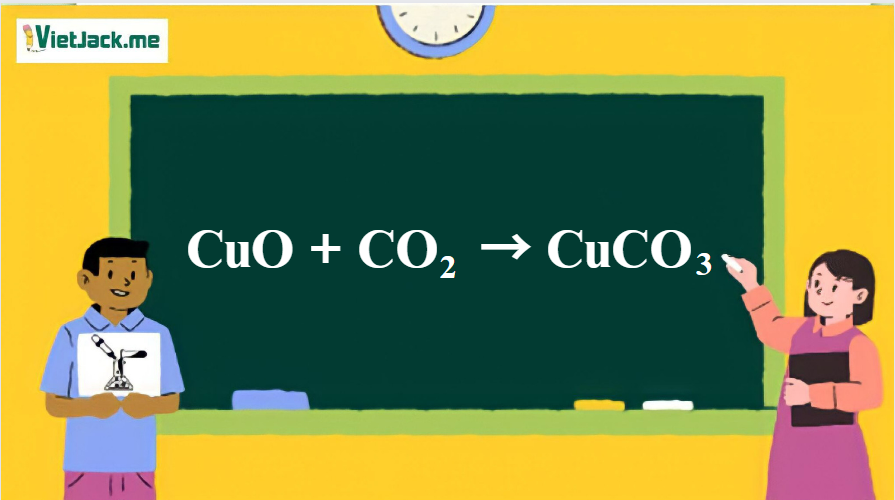 CuO + CO2 → CuCO3 | CuO ra CuCO3 (ảnh 1)