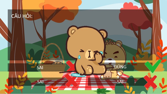 Trò chơi Powerpoint Gấu con (3 mẫu) SIÊU HAY (ảnh 1)