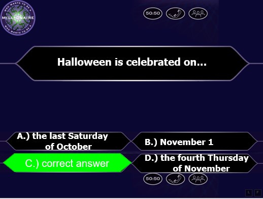 Trò chơi Powerpoint Chủ đề halloween (5 mẫu) SIÊU HAY (ảnh 1)