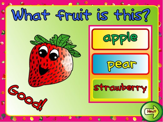 Trò chơi Powerpoint Chủ đề hoa quả, rau củ (5 mẫu) SIÊU HAY (ảnh 1)
