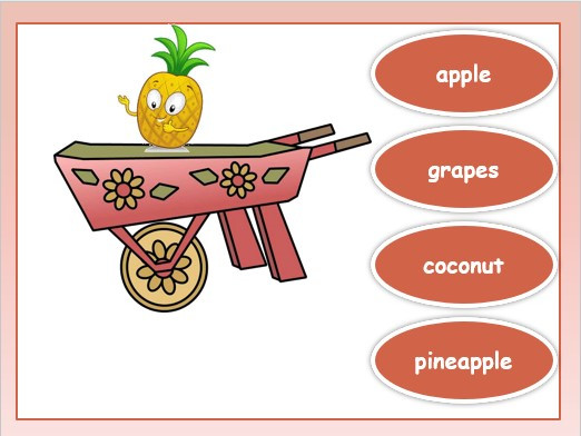Trò chơi Powerpoint Chủ đề hoa quả, rau củ (5 mẫu) SIÊU HAY (ảnh 1)