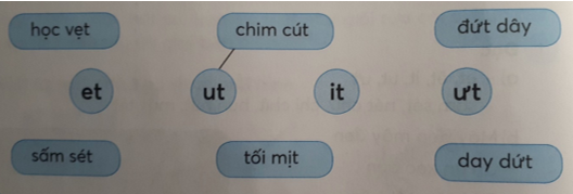 Giải Tiếng Việt lớp 1 (Dành cho buổi học thứ hai) Tập 1 Tiết 1: et êt it ut ưt – Kết nối tri thức (ảnh 1)
