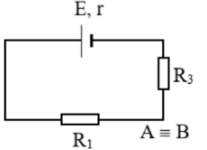 Có mạch điện như hình vẽ. Nguồn điện có suất điện điện E = 12 V và có điện trở trong r = 0,5 (ảnh 1)