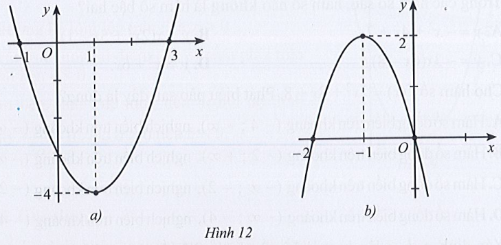 Sách bài tập Toán 10 Bài 2: Hàm số bậc hai. Đồ thị hàm số bậc hai và ứng dụng - Cánh diều (ảnh 1)