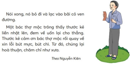 Giải Tiếng Việt lớp 2 Tập 1 Bài 1: Chuyện của thước kẻ – Chân trời sáng tạo (ảnh 1)