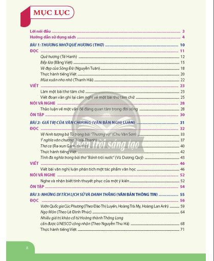 Ngữ văn 9 Tập 1 Chân trời sáng tạo tri thức pdf | Xem online, tải PDF miễn phí (ảnh 1)
