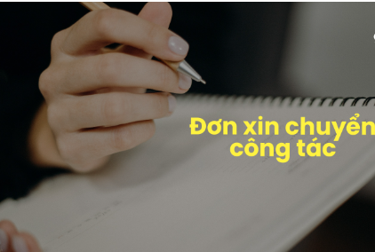 Mẫu đơn xin chuyển công tác mới nhất năm 2024 (ảnh 1)