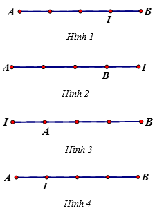 Cho đoạn thẳng AB và điểm I thỏa mãn vecto (IB+3IA=0) (ảnh 1)