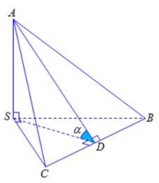 Cho tứ diện S.ABC có các cạnh SA, SB, SC đôi một vuông góc và SA=SB=SC=1 (ảnh 1)
