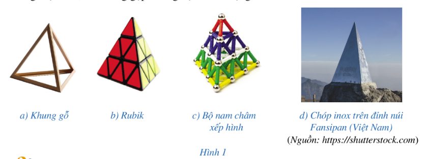 Giáo án Hình chóp tam giác đều lớp 8 (Cánh diều) (ảnh 1)