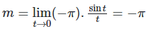 Biết rằng lim x tiến tới 0 sinx/x=1. Tìm giá trị thực của tham số m để hàm số (ảnh 1)