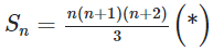 Với mọi số nguyên dương n, tổng Sn=1.2+2.3+3.4+...+n(n+1) (ảnh 1)