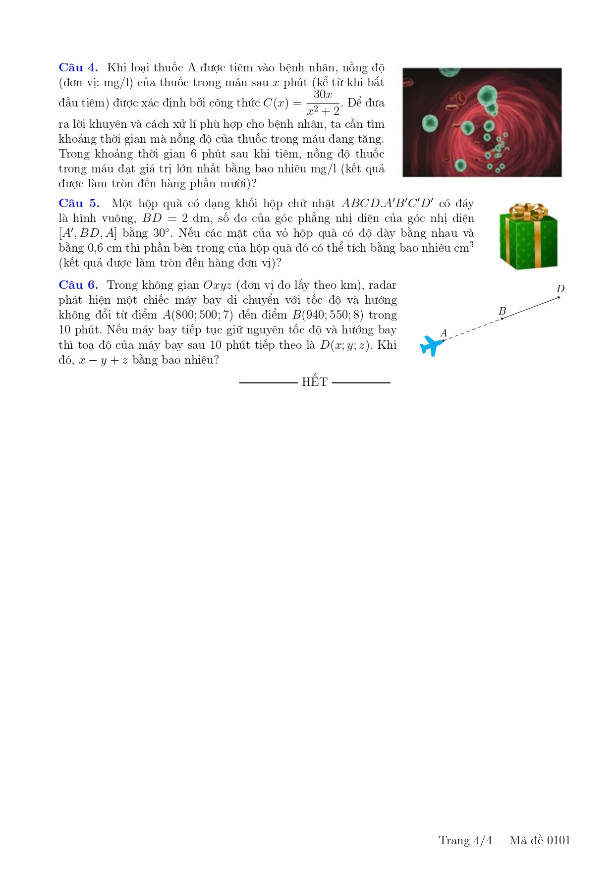 Đề thi thử THPT Quốc gia 2025 môn Toán Sở GD&ĐT Bắc Ninh có đáp án (ảnh 1)