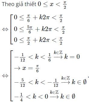 Hỏi trên [0; pi/2), phương trình 2sin^2 x − 3sinx + 1 = 0 có bao nhiêu nghiệm (ảnh 1)