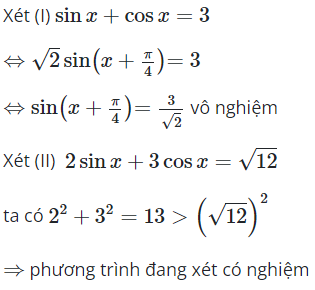 Xét các phương trình lượng giác (ảnh 1)