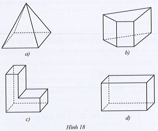 Sách bài tập Toán 7 Bài 2: Hình lăng trụ đứng tam giác. Hình lăng trụ đứng tứ giác - Cánh diều (ảnh 1)