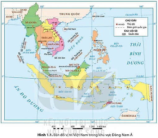 Giáo án Địa lí 8 Bài 1 (Kết nối tri thức 2023): Vị trí địa lí và phạm vi lãnh thổ Việt Nam (ảnh 1)