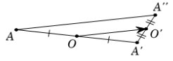 Phép dời hình có được bằng cách thực hiện liên tiếp hai phép đối xứng tâm (ảnh 1)
