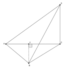 Cho hình chóp S.ABC có hai mặt bên (SBC) và (SAC) vuông góc với đáy  (ảnh 1)