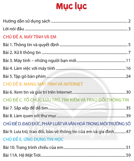 Tin học lớp 3 Bài 7: Sắp xếp để dễ tìm trang 35, 36, 37, 38 - Chân trời sáng tạo (ảnh 1)