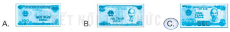 Vở bài tập Toán lớp 2 trang 64 Bài 56: Giới thiệu tiền Việt Nam – Kết nối tri thức (ảnh 1)