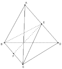 Cho tứ diện đều ABCD cạnh a=12, gọi (P) là mặt phẳng qua B và (ảnh 1)