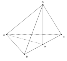 Cho hình chóp S.ABC thỏa mãn SA=SB=SC. Tam giác AC vuông tại A (ảnh 1)