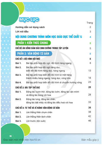 Giáo dục thể chất lớp 5 Cánh diều pdf | Xem online, tải PDF miễn phí (ảnh 1)
