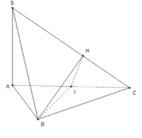 Cho hình chóp S.ABC có đáy ABC là tam giác đều, SA vuông góc với (ABC) (ảnh 1)